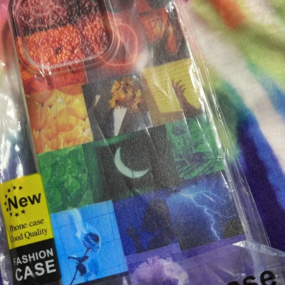 New set/4 graphic silicone phone cases - iPhone 13 pro